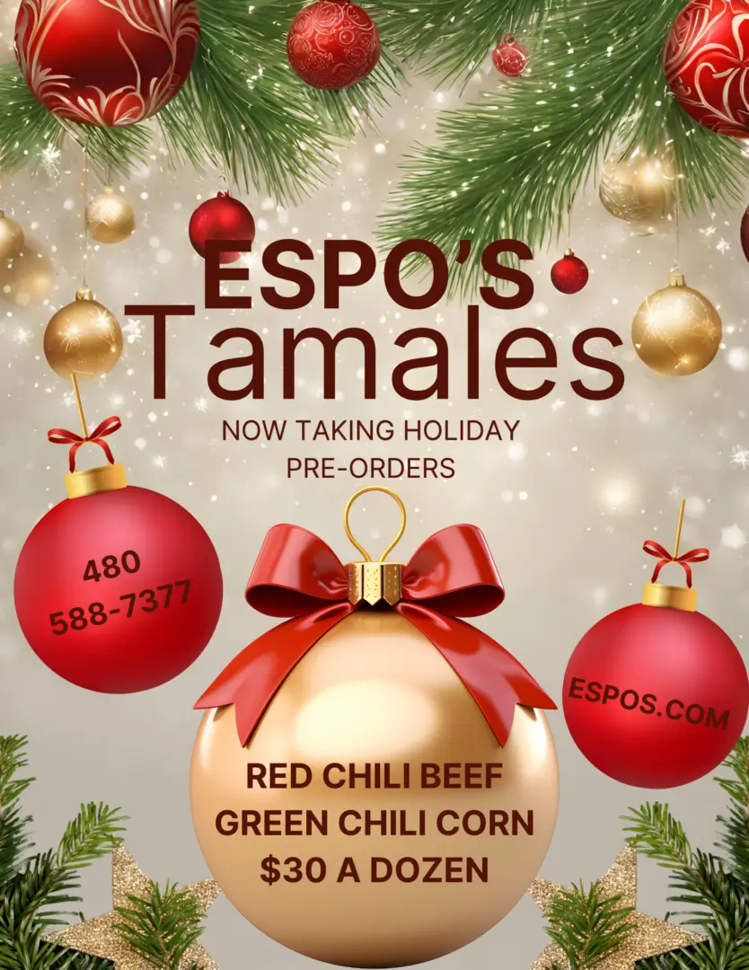 Espo's Tamales: Holiday pre-orders open.